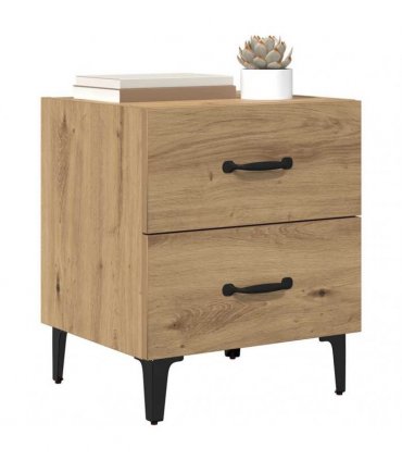 vidaXL Bed Cabinet 2 pcs Artisan Oak 40 x 35 x 47.5 cm Engineered Wood
