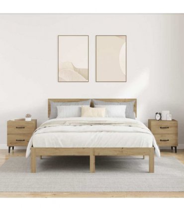 vidaXL Bed Cabinet 2 pcs Artisan Oak 40 x 35 x 47.5 cm Engineered Wood