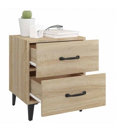 vidaXL Bedside Cabinets 2 pcs Sonoma Oak 40x35x47.5 cm