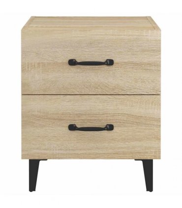 vidaXL Bedside Cabinets 2 pcs Sonoma Oak 40x35x47.5 cm