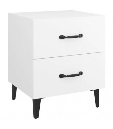 vidaXL Bedside Cabinet White 40x35x47.5 cm