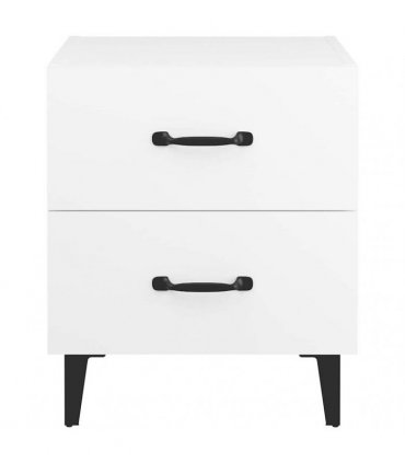 vidaXL Bedside Cabinet White 40x35x47.5 cm