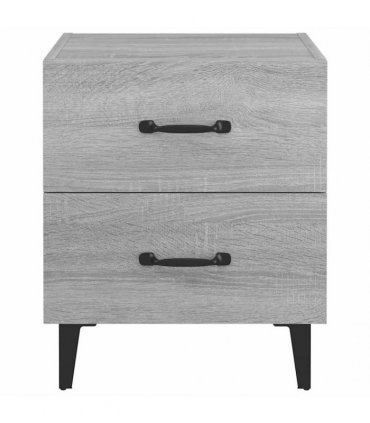 vidaXL Bedside Cabinet Grey Sonoma 40x35x47.5 cm
