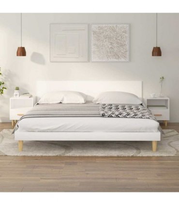 vidaXL Bedside Cabinets 2 pcs White 40x35x47 cm