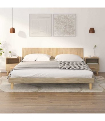 vidaXL Bedside Cabinets 2 pcs Sonoma Oak 40x35x47 cm