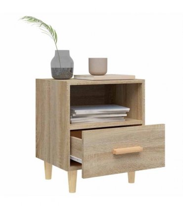 vidaXL Bedside Cabinets 2 pcs Sonoma Oak 40x35x47 cm