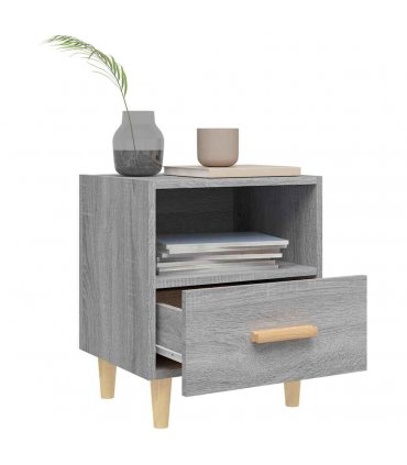 vidaXL Bedside Cabinets 2 pcs Grey Sonoma 40x35x47 cm