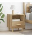 vidaXL Bedside Cabinet with Drawer 2 pcs Artisan Oak 40 x 35 x 47 cm