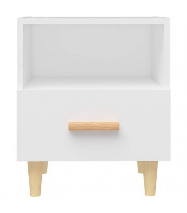 vidaXL Bedside Cabinet White 40x35x47 cm
