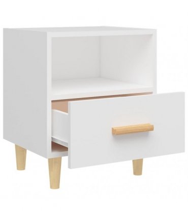 vidaXL Bedside Cabinet White 40x35x47 cm