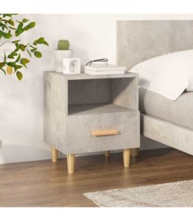vidaXL Bedside Cabinet Concrete Grey 40x35x47 cm