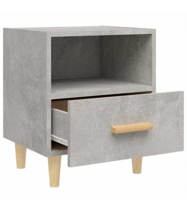 vidaXL Bedside Cabinet Concrete Grey 40x35x47 cm