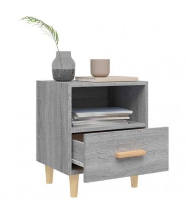 vidaXL Bedside Cabinet Grey Sonoma 40x35x47 cm