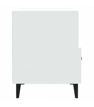 vidaXL Bedside Cabinet White Engineered Wood — V0672030127