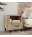 vidaXL Bedside Cabinet Sonoma Oak Engineered Wood — V0672030129