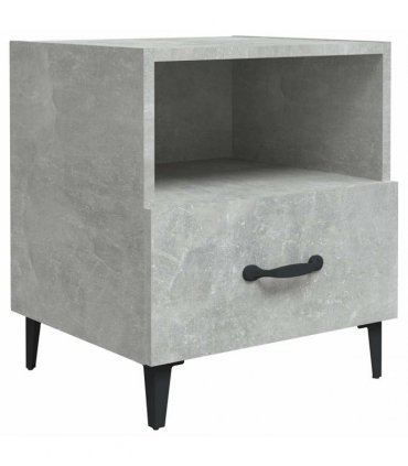 vidaXL Bedside Cabinet Concrete Grey Engineered Wood — V0672030130