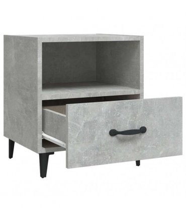 vidaXL Bedside Cabinet Concrete Grey Engineered Wood — V0672030130
