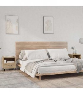 vidaXL Bedside Cabinets 2 pcs Sonoma Oak Engineered Wood — V0672030137