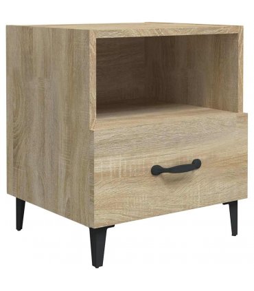 vidaXL Bedside Cabinets 2 pcs Sonoma Oak Engineered Wood — V0672030137