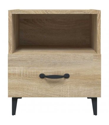 vidaXL Bedside Cabinets 2 pcs Sonoma Oak Engineered Wood — V0672030137