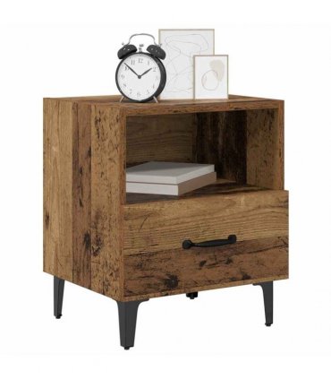 vidaXL Bedside Cabinet Old Wood 40 x 35 x 47.5 cm Engineered Wood — V0672030138