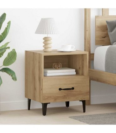 vidaXL Bedside Cabinet Artisan Oak 40 x 35 x 47.5 cm Engineered Wood — V0672030145