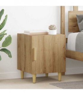 vidaXL Bedside Cabinet Wall-mounted 2 pcs Artisan Oak 40 x 40 x 50 cm
