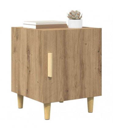 vidaXL Bedside Cabinet Wall-mounted 2 pcs Artisan Oak 40 x 40 x 50 cm