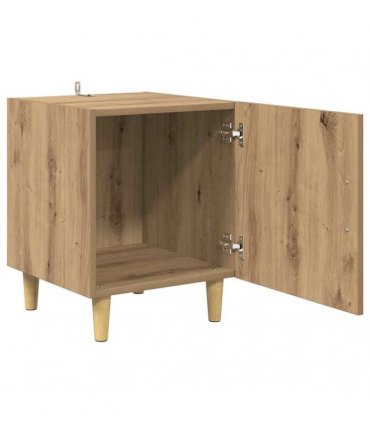vidaXL Bedside Cabinet Wall-mounted 2 pcs Artisan Oak 40 x 40 x 50 cm
