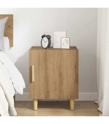 vidaXL Bedside Cabinet Artisan Oak 40 x 40 x 50 cm Engineered Wood
