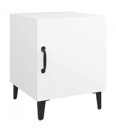 vidaXL Bedside Cabinets 2 pcs White Engineered Wood — V0672030162