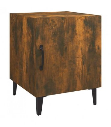 vidaXL Bedside Cabinets 2 pcs Smoked Oak Engineered Wood — V0672030169