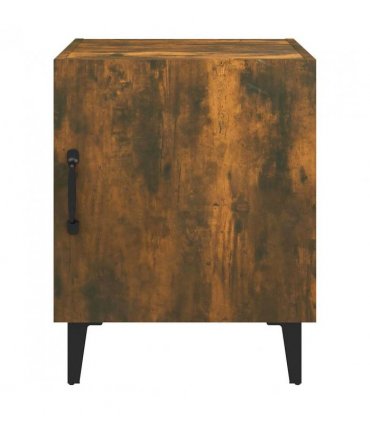 vidaXL Bedside Cabinets 2 pcs Smoked Oak Engineered Wood — V0672030169