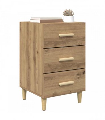 vidaXL Bedside Cabinet Artisan Oak 40 x 40 x 66 cm Engineered Wood