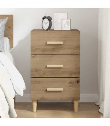 vidaXL Bedside Cabinet Artisan Oak 40 x 40 x 66 cm Engineered Wood