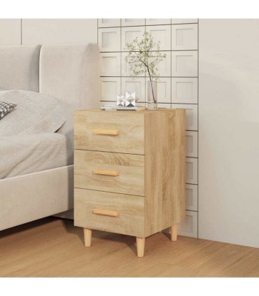 vidaXL Bedside Cabinet Sonoma Oak 40x40x66 cm Engineered Wood