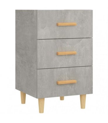 vidaXL Bedside Cabinet Concrete Grey 40x40x66 cm Engineered Wood