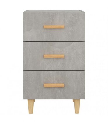 vidaXL Bedside Cabinet Concrete Grey 40x40x66 cm Engineered Wood