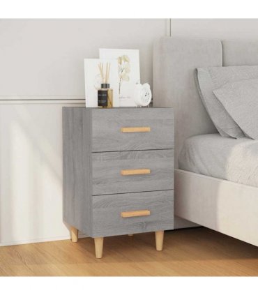 vidaXL Bedside Cabinet Grey Sonoma 40x40x66 cm Engineered Wood