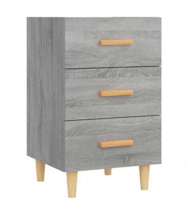 vidaXL Bedside Cabinet Grey Sonoma 40x40x66 cm Engineered Wood