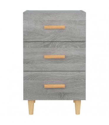 vidaXL Bedside Cabinet Grey Sonoma 40x40x66 cm Engineered Wood