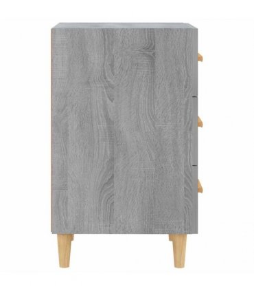 vidaXL Bedside Cabinet Grey Sonoma 40x40x66 cm Engineered Wood