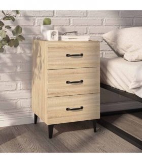 vidaXL Bedside Cabinet Sonoma Oak 40x40x66 cm Engineered Wood — V0672030183