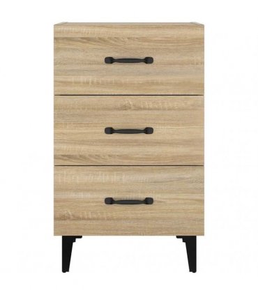 vidaXL Bedside Cabinet Sonoma Oak 40x40x66 cm Engineered Wood — V0672030183
