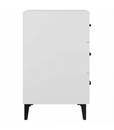 vidaXL Bedside Cabinet White 40x40x66 cm Engineered Wood
