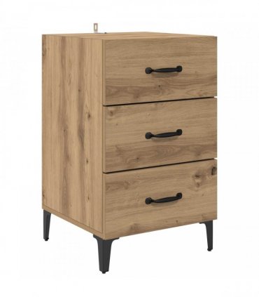 vidaXL Bedside Cabinet Artisan Oak 40 x 40.5 x 66 cm Engineered Wood