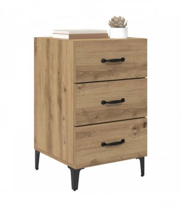 vidaXL Bedside Cabinet Artisan Oak 40 x 40.5 x 66 cm Engineered Wood