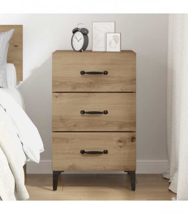 vidaXL Bedside Cabinet Artisan Oak 40 x 40.5 x 66 cm Engineered Wood