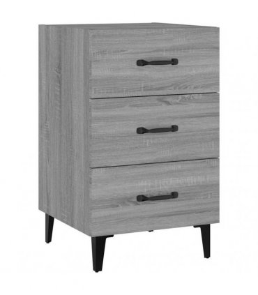 vidaXL Bedside Cabinet Grey Sonoma 40x40x66 cm Engineered Wood — V0672030188