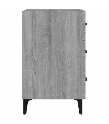 vidaXL Bedside Cabinet Grey Sonoma 40x40x66 cm Engineered Wood — V0672030188